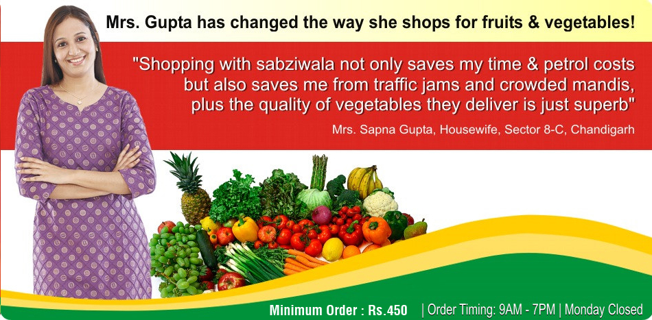sabziwala Testimonial - Mrs. Gupta